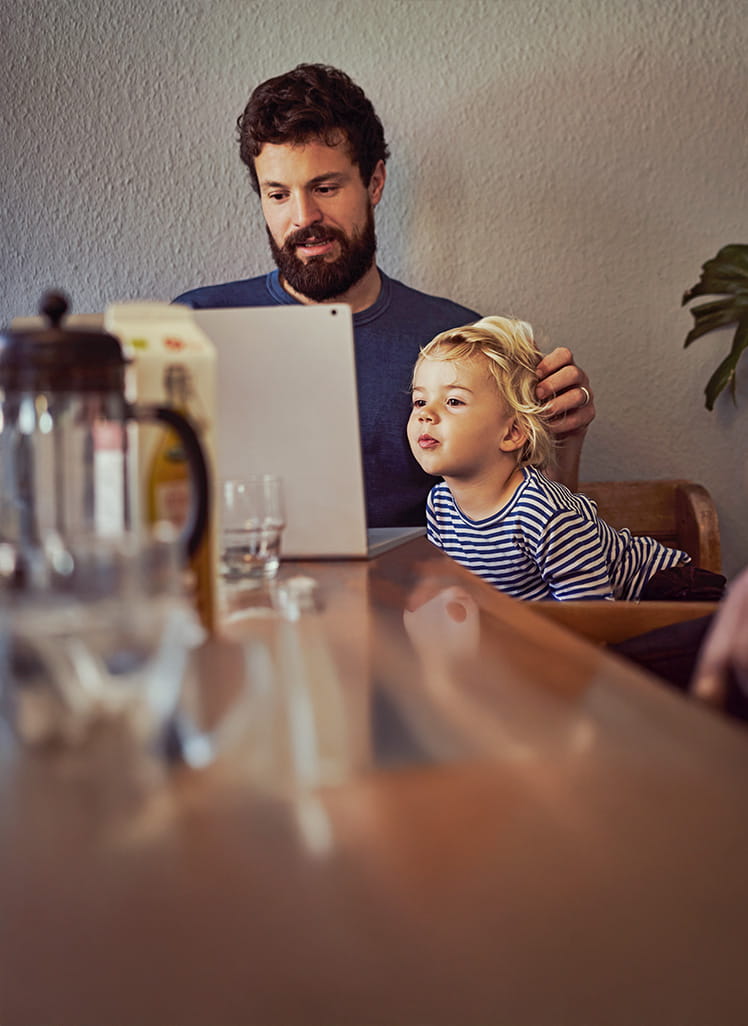 Familieliv i bolig med småbørn og hjemmearbejde